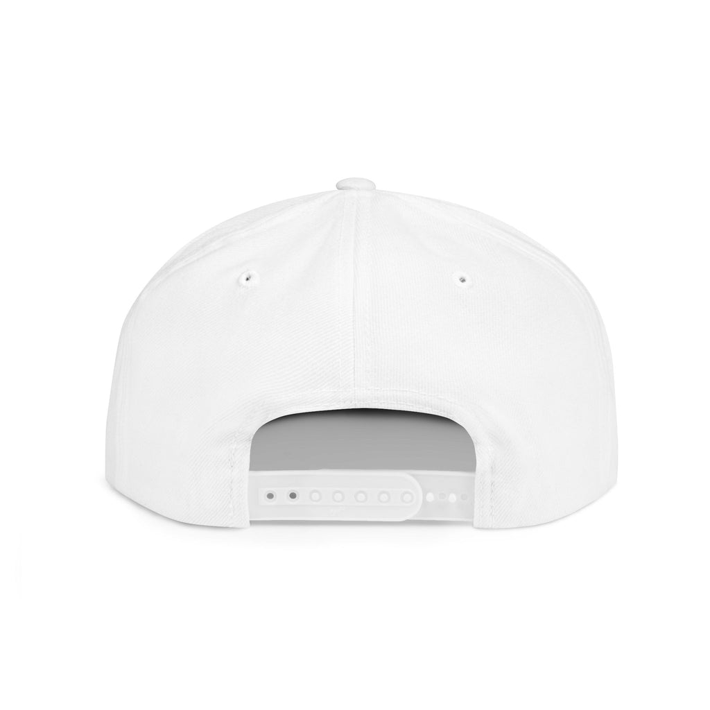 Snapback Hat — "filmgrain" Embroidered Flat Bill Cap