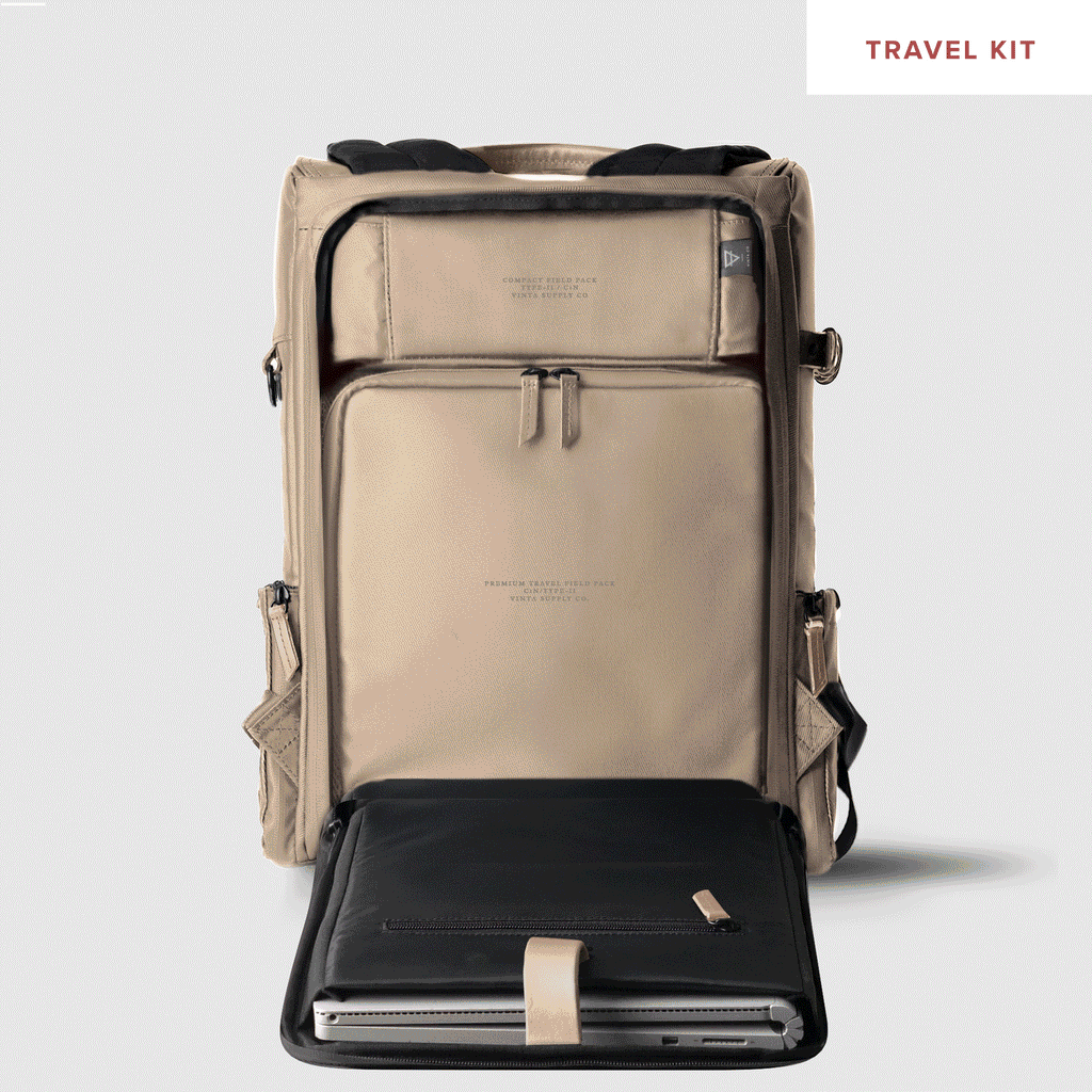 VINTA - Waterproof Twill Backpack Sand