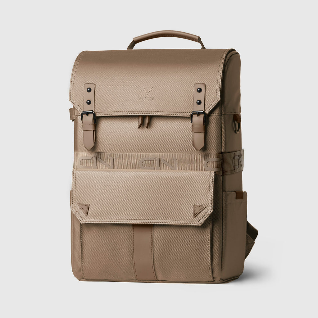 VINTA - Waterproof Twill Backpack Sand