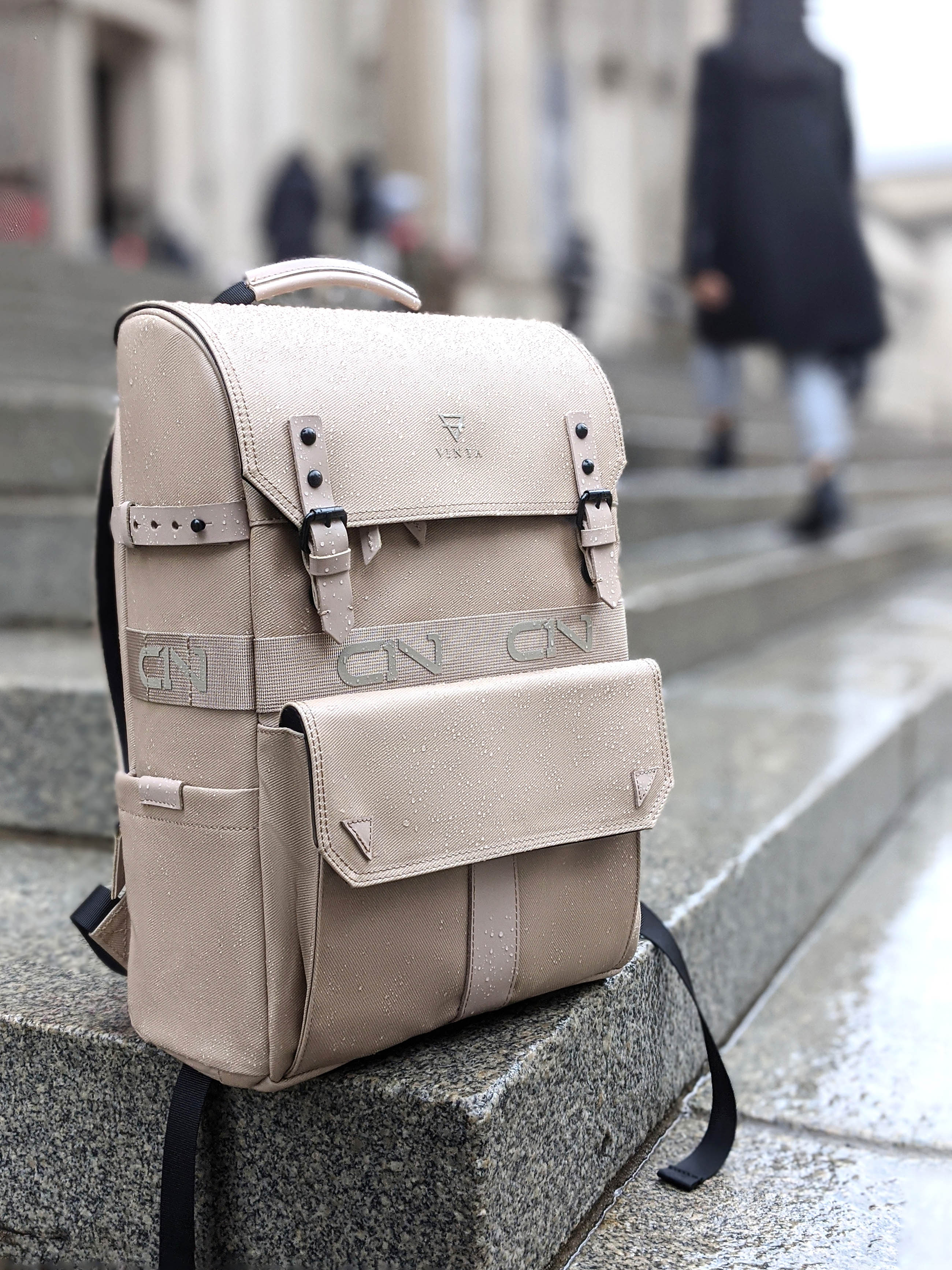 VINTA - Waterproof Twill Backpack Sand